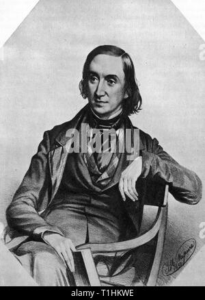 Edward Forbes (1815-1854), 1850. Von Thomas Herbert Maguire (1821-1895). Professor Edward Forbes (1815-1854) Manx Naturforscher. Forbes ist in Erinnerung, unter anderem wegen der Hilfe und Ratschläge, die er dem jungen englischen Biologen Thomas Henry Huxley (1825-1895) gab. Stockfoto