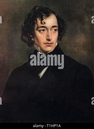 Benjamin Disraeli, First Earl of Beaconsfield (1804-1881), 1852. Von Sir Francis Grant (1803-1878). Das Porträt war kostenlos, die von Grant im Jahre 1852, wenn disraeli Schatzkanzler wurde gestrichen. Er diente in der Regierung aus vier Jahrzehnten, zweimal als Premierminister von Großbritannien. Stockfoto