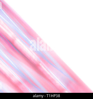 Abstract Pink und Blau Muster Hintergrund - strukturierte Verschwommene Streifen mit isolierten weißen Raum Stockfoto