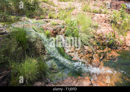 Litchfield, Northern Territory, Australia-December 24,2017: Wasserfall an der Buley Rock Löcher im Litchfield National Park im NT von Australien Stockfoto