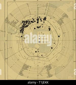 Reports (1964) Entdeckung berichten discoveryreports 32 inst Jahr: 1964 350 Entdeckung berichten 30° ISO' W 180' E130° Abb. 103. Grobe Verteilung der gesamten Eier und Larven. Ice-kante September-oktober bedeuten, aber es ist nicht völlig unmöglich, denn in der zweiten Hälfte des März, als Bild. 104 zeigt, das Volumen des Phytoplanktons im Weddellmeer driften, auf die sich die Larven haben bisher gut genährt wurde, plötzlich rückläufig, hat praktisch seine Winter Minimum erreicht, einem bedeutenden Rückgang der Versorgung mit Lebensmitteln, könnte zu einer Verschiebung der letzten Mauser führen, bis später in der Stockfoto