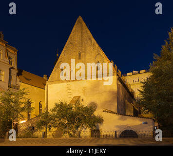 Staronova (Alt Neu) Synagoge in Prag, 13. Jahrhundert Stockfoto