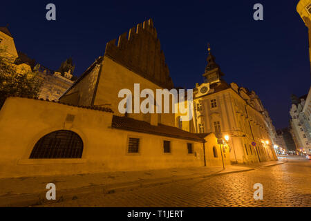 Zwei Synagogen in Prag: Alte Neue Synagoge und Hohe Synagoge Stockfoto