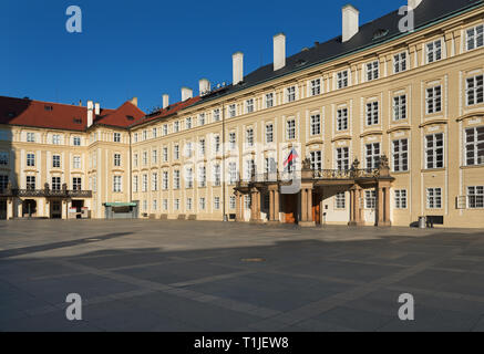 Dritten Hof der Prager Burg Stockfoto