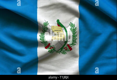 Wehende Flagge Guatemala Stockfoto