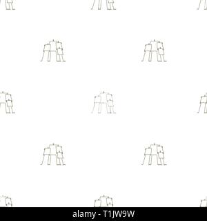 Familie von Gebäuden, Sohn, Tochter, Mutter, Vater, Muster, Hintergrund, Textur Stock Vektor