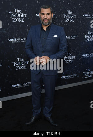 Los Angeles, Kalifornien, USA. März 2019. 26. März 2019 – Los Angeles, Kalifornien – Jordan Peele. CBS All Access's ''The Twilight Zone'' Los Angeles Premiere im Harmony Gold Theater. Foto: Birdie Thompson/AdMedia Stockfoto