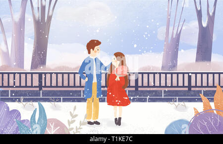 Valentinstag Abbildungen Stockfoto