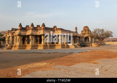 Vijaya Vittala Tempel Hampi, Karnataka, Indien, Asien Stockfoto
