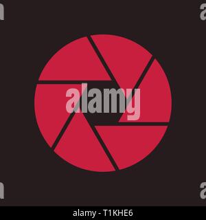 Kamera Blendenöffnung. Vector Illustration Stock Vektor