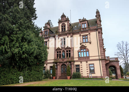 Badenweiler, Deutschland - Dezember 24, 2017: Typisches Haus Architektur Detail dieser Region an einem Wintertag Stockfoto