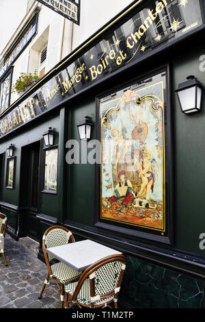 À la Bonne Franquette Restaurant - Montmartre - Paris - Frankreich Stockfoto