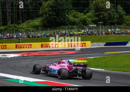 Spielberg/Österreich - 06/29/2018 - #31 Esteban OCON (FRA) in seinem Force India VJM11 während des FP1 im Vorfeld des Grand Prix von Österreich 2018 auf dem Red Bull Ring Stockfoto