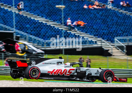 Spielberg/Österreich - 06/29/2018 - #20 Kevin Magnussen (DEN) in seinem HAAS RVF-18 während des RP1 vor dem Grand Prix von Österreich 2018 auf dem Red Bull Ring Stockfoto