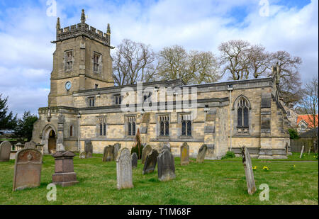 Pfarrkirche der Heiligen, Church Lane, Slingsby, Ryedale, North Yorkshire, England, Großbritannien Stockfoto