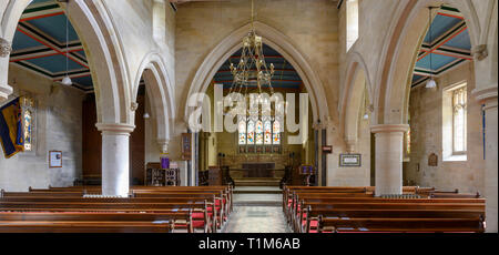Pfarrkirche der Heiligen, Church Lane, Slingsby, Ryedale, North Yorkshire, England, Großbritannien Stockfoto