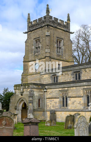 Pfarrkirche der Heiligen, Church Lane, Slingsby, Ryedale, North Yorkshire, England, Großbritannien Stockfoto