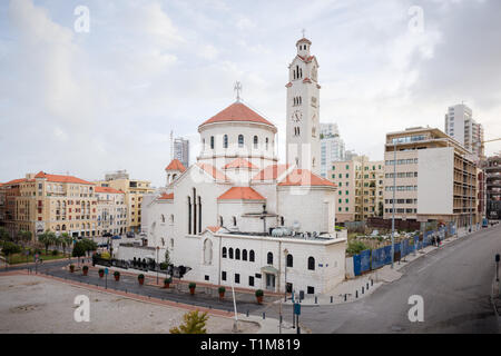 Saint Elias und der hl. Gregorios der Erleuchter armenisch-katholische Kathedrale in Beirut, Libanon Stockfoto