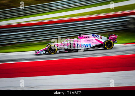 Spielberg/Österreich - 06/29/2018 - #11 SERGIO PEREZ (MEX) in seinem Force India VJM11 während des RP2 auf dem Red Bull Ring vor dem Grand Prix von Österreich 2018 Stockfoto