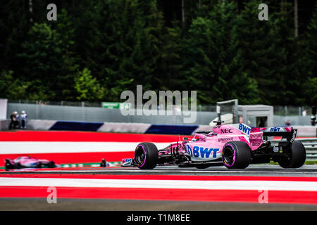 Spielberg/Österreich - 06/29/2018 - #11 SERGIO PEREZ (MEX) in seinem Force India VJM11 während des RP2 auf dem Red Bull Ring vor dem Grand Prix von Österreich 2018 Stockfoto