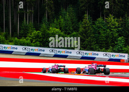 Spielberg/Österreich - 06/29/2018 - #11 SERGIO PEREZ (MEX) in seinem Force India VJM11 während des RP2 auf dem Red Bull Ring vor dem Grand Prix von Österreich 2018 Stockfoto