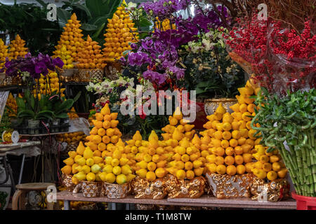 Nippel Obst oder Titti Obst, für das chinesische Neujahr Stockfoto