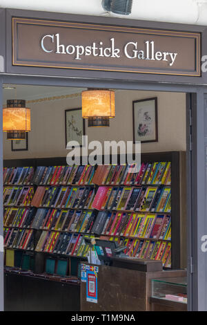 Essstäbchen Shop Stockfoto