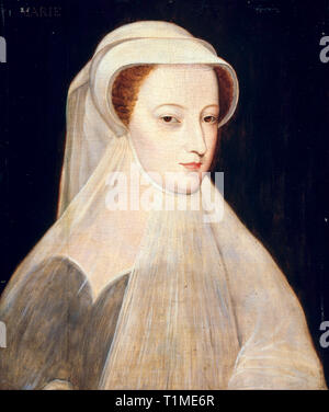 Maria, Königin der Schotten, 1542-1587 (in Weiß Trauer), Porträt, 1561 nach François Clouet Stockfoto