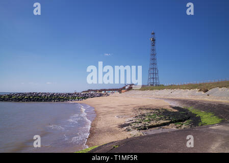 PLA Holland Haven Radar in Holland am Meer Essex Stockfoto