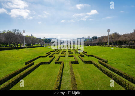 Parque Eduardo VII, Lissabon, Portual Stockfoto