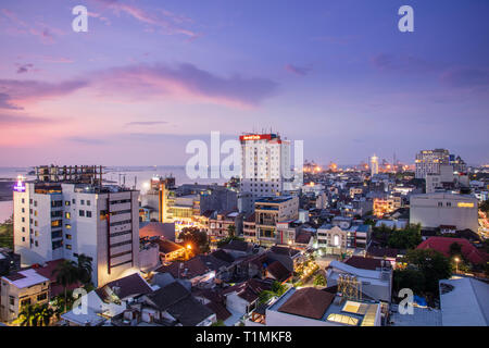 Skyline von Makassar, der Hauptstadt von South Sulawesi, Indonesien Stockfoto