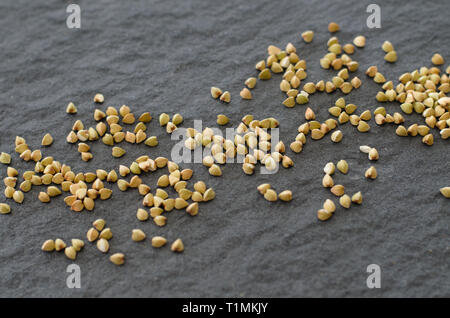 Raw Buchweizengrütze Stockfoto