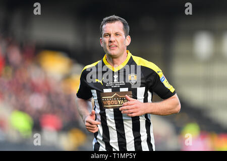 23. März 2019, Meadow Lane, Nottingham, England; Sky Bet Liga Zwei, Notts County vs Exeter City; Michael Doyle (43) von Notts County Credit Jon Hobley / Nachrichten Bilder Stockfoto