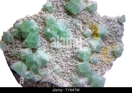 Grüne Fluorit Mineral auf der Rock Stockfoto