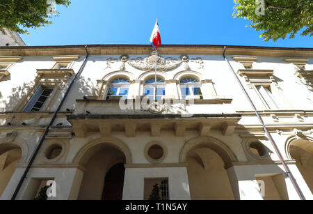 St Remy De Provence, Rathaus. Buches du Rhône, Provence, Frankreich. Stockfoto