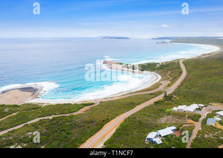 Luftaufnahme der Great Ocean Road in Victoria, Australien Stockfoto