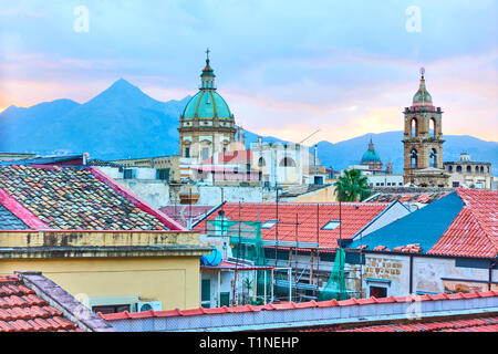 Stadtbild von Palermo in Sizilien, Italien Stockfoto