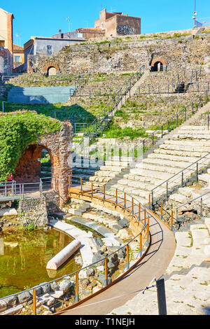 Alte Römische Theater in Catania, Italien Stockfoto