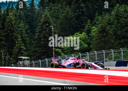 Spielberg/Österreich - 06/29/2018 - #31 Esteban OCON (FRA) in seinem Force India VJM11 während des RP2 auf dem Red Bull Ring vor dem Grand Prix von Österreich 2018 Stockfoto