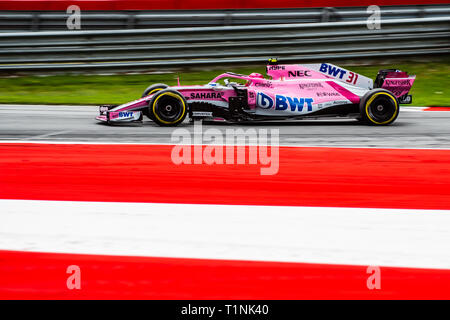 Spielberg/Österreich - 06/29/2018 - #31 Esteban OCON (FRA) in seinem Force India VJM11 während des RP2 auf dem Red Bull Ring vor dem Grand Prix von Österreich 2018 Stockfoto