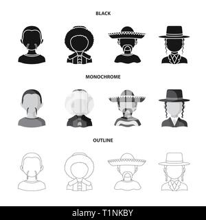 Isoliertes Objekt der Nachahmer und Resident Symbol. Der Imitator und Kultur Symbol für das Web. Stock Vektor