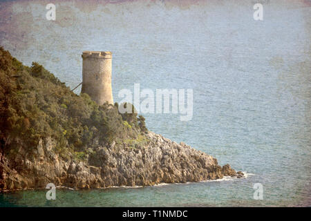 Sichtung Turm mit Blick auf das Meer Stockfoto