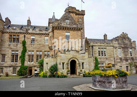 Luxuriöses 5-Sterne-Hotel Glenapp Castle Hotel in der Nähe von Ballantrae, South Ayrshire, Schottland, Großbritannien. Stockfoto