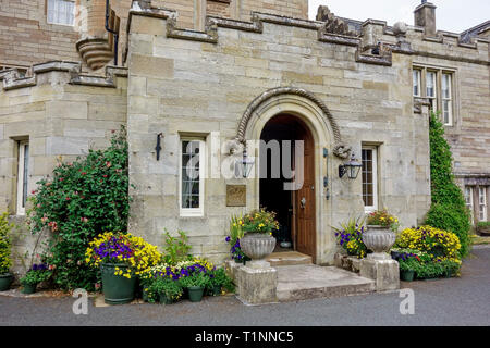 Luxuriöses 5-Sterne-Hotel Glenapp Castle Hotel in der Nähe von Ballantrae, South Ayrshire, Schottland, Großbritannien. Stockfoto