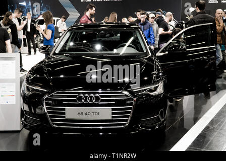 Salzburg, Österreich - 23. März 2019: ein Audi A6 auf der Car Show Stockfoto
