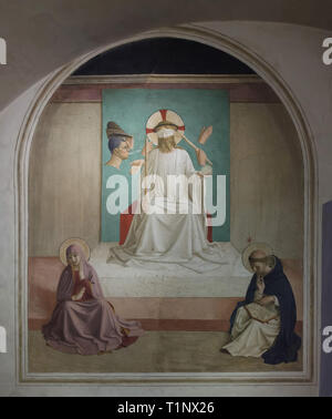 Fresko bin Ocking von Christus" von der italienischen Frührenaissance Maler Fra Angelico (1440-1442) an der Wand in die Zelle des Mönchs im San Marco Kloster lackiert (Convento di San Marco), nun das San Marco Museum (Museo Nazionale di San Marco) in Florenz, Toskana, Italien. Stockfoto