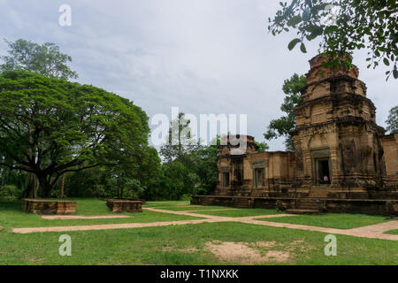 Panoramablick auf die Prasat Kravan Tempel in der Nähe von Angkor Wat Stockfoto