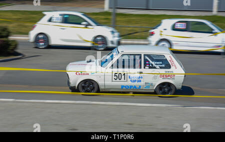 Sajmski autoslalom 2019 - Jugo Stockfoto