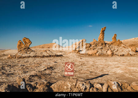 Die Atacama Wüste, in spanischer Sprache Desierto de Atacama Wüste, ist ein Plateau in Südamerika, die eine 1000 km Streifen des Landes an der Pazifikküste, West o Stockfoto