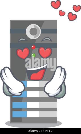 In liebe Server Daten in der Karikatur Form vector Abbildung: Stock Vektor